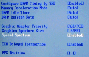 BIOS: Sprad Spectrum